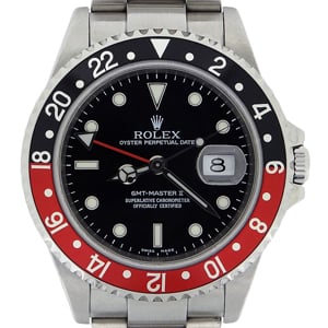 ロレックス16710GMTマスターⅡ赤×黒ベゼル腕時計買取相場例です。