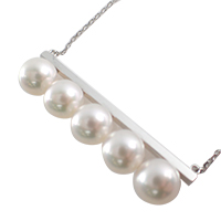 タサキ K18WG あこや真珠 バランス シグネチャー ネックレス 買取相場例です。