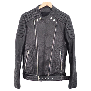 バルマン BLACK LEATHER BIKER JACKET 買取相場例です