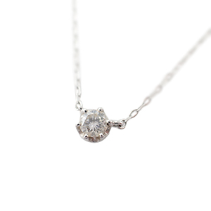 ヨンドシー 4℃ 110831123201 K18WG ホワイトゴールド 0.15ct 1Pダイヤモンド ネックレス 買取相場例です