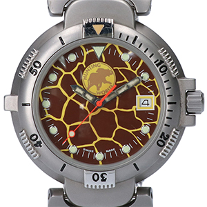 ハンティングワールド 700本限定 ジラフ文字盤 自動巻き 腕時計 買取相場例です