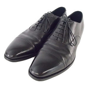 浅草靴誂黒ストレートシューズ買取相場例です。