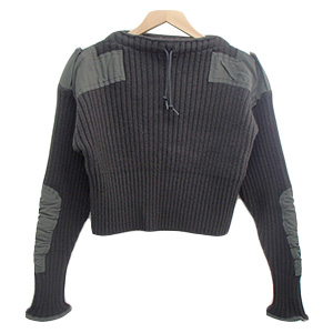 フミカウチダ FU-E-KT004 シルク混ウール ミリタリーボンバーショートセーター 買取相場例です
