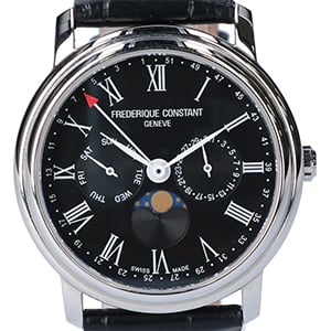 フレデリックコンスタントクラシックビジネスタイマー腕時計買取相場例です。
