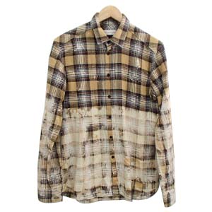 フェイスコネクション faded plaid ブリーチ加工シャツ 買取相場例です