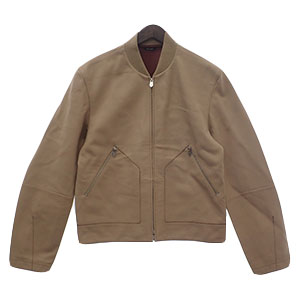 ラムレザー ジップアップ ジャケット 