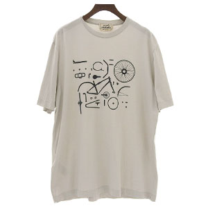 バイシクルパーツプリント Tシャツ 