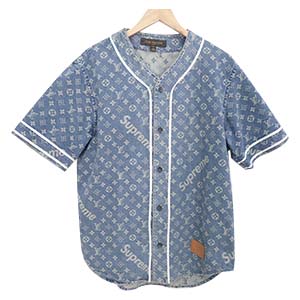 ルイヴィトン×シュプリームジャガードデニムベースボールシャツ買取相場例です。