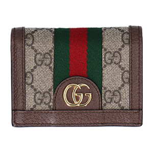 グッチ523155OPHIDIAオフィディアGGスプリームミニ財布買取相場例です。