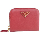 プラダ 1M0268 SAFFIANO TRIANG FUOCO ラウンドファスナー コインケースの買取強化例です。
