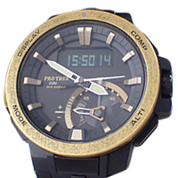 カシオ プロトレック PRW-7000V-1JF マルチバンド6 ソーラー電波 エイジド加工腕時計 買取相場例です