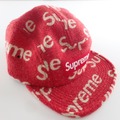 シュプリーム×Harris Tweedハリスツイード Camp Cap Red ロゴ キャンプキャップFREE 帽子の買取実績です。
