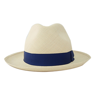ボルサリーノ 140228 アイボリー×ブルー パナマハット 58 帽子 メンズ 状態:中古美品の買取強化例です。