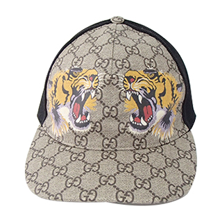 グッチ 426887 4HB13 GGスプリーム タイガー ロゴ　キャップL 帽子 状態:中古美品の買取強化例です。