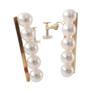 タサキK18あこや真珠(約5.5mm)バランスプラスイヤリング買取相場例です。