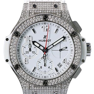 ウブロ ビッグバン サンモリッツ ダイヤベゼル 腕時計 買取相場例です