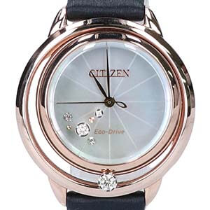 シチズンエル EW5522-20D ダイヤモンド シェル 腕時計 買取相場例です