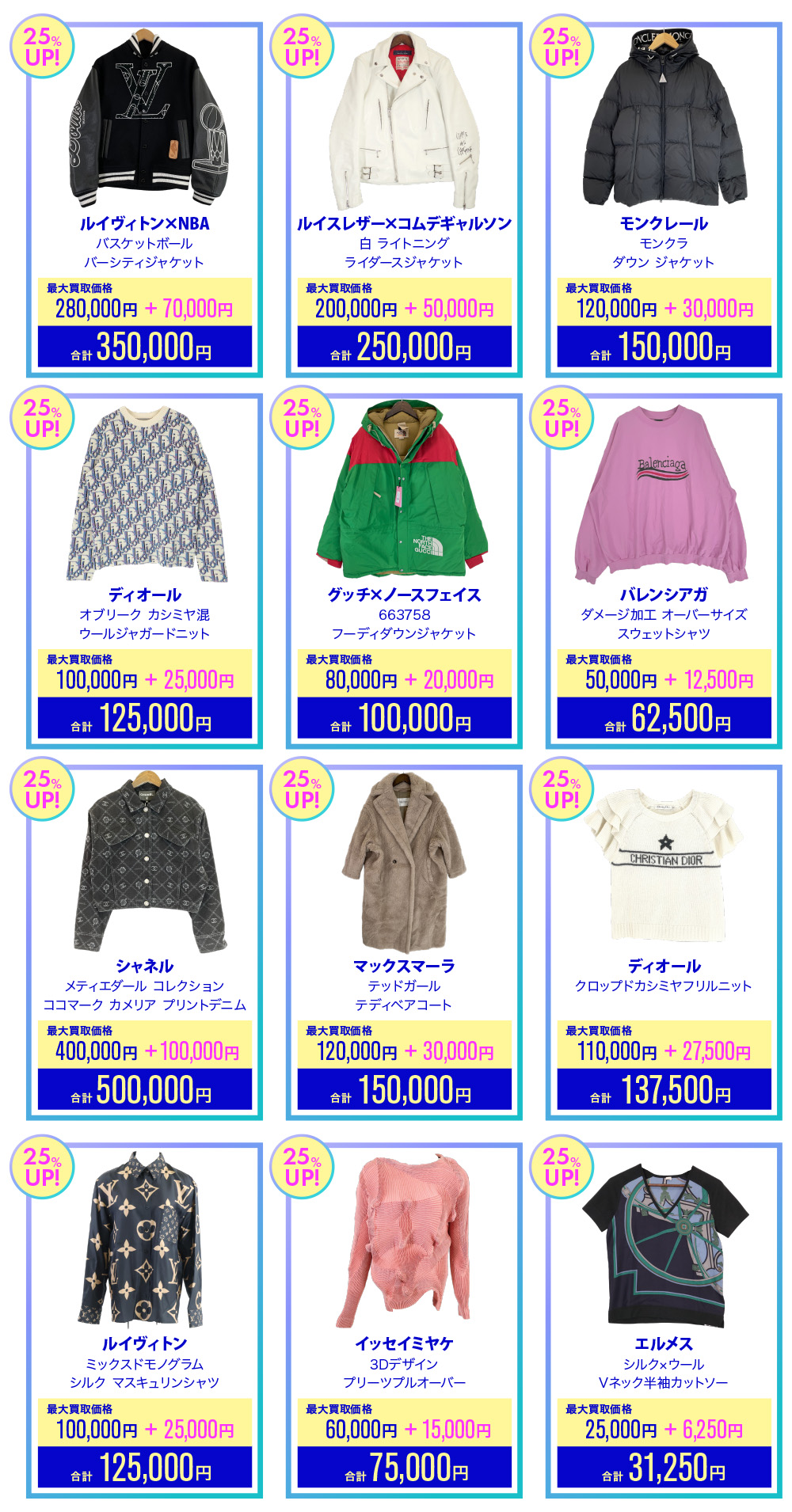 買取相場例