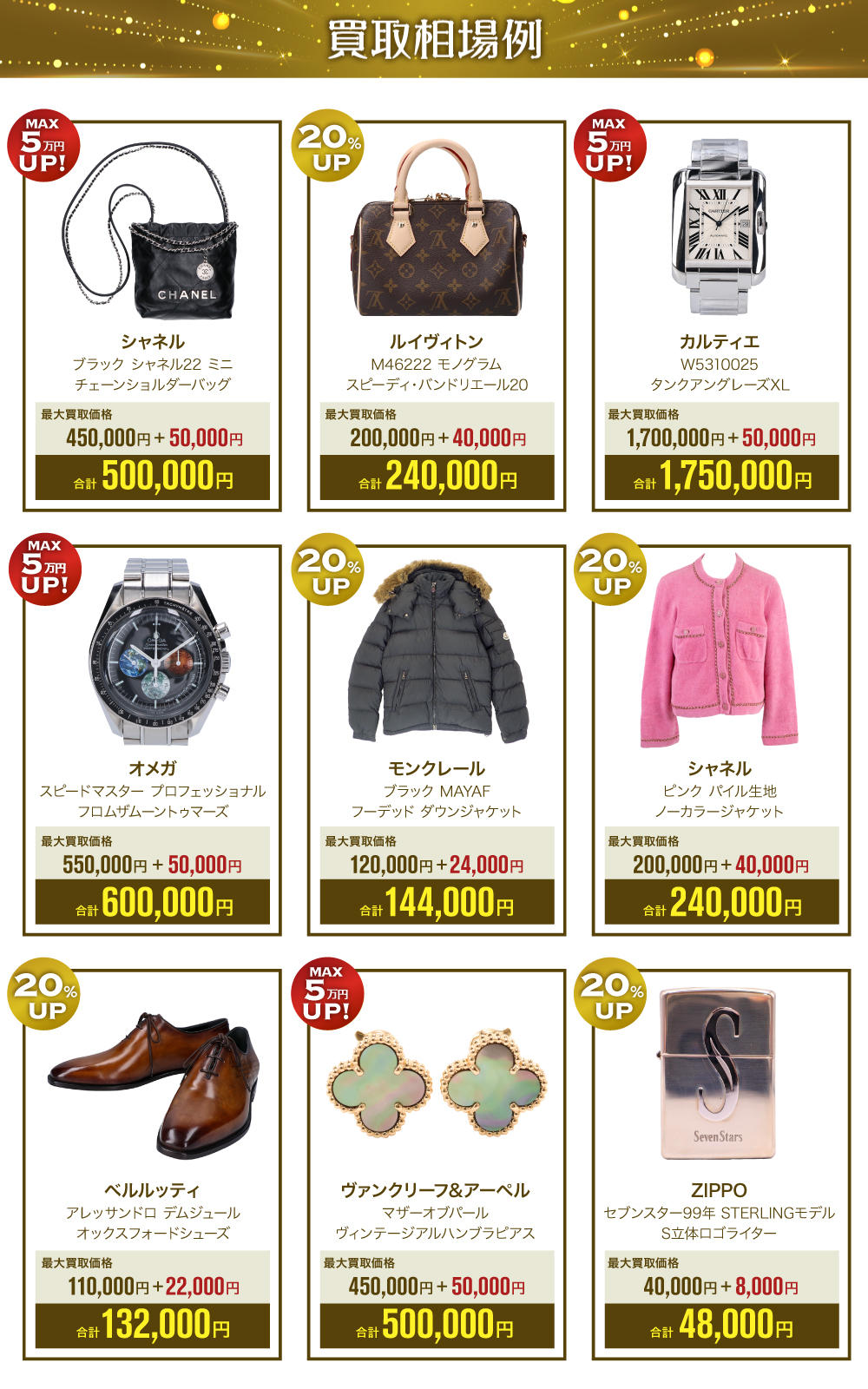 買取相場例
