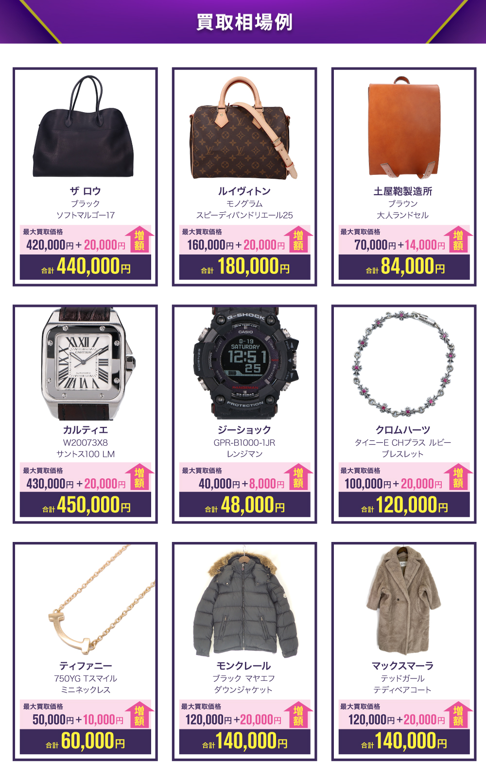 買取相場例