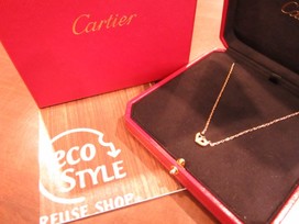 カルティエのK18PG Cハート ネックレスの買取実績です。
