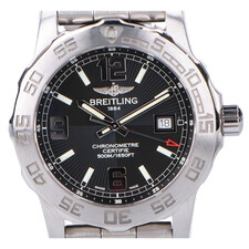 ブライトリング A74387 コルト44 黒文字盤 クオーツ ステンレススチール 腕時計 買取実績です。
