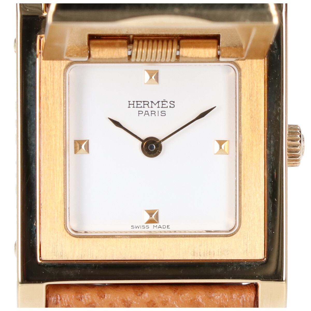 エルメスの94年製 レザーベルト メドールウォッチ クォーツ時計の買取実績です。
