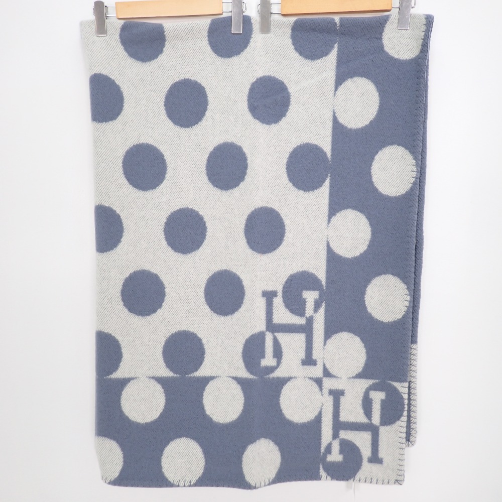 エルメスのブランドのアヴァロン ドット柄 カシミヤ混ウール素材 ブランケットの買取実績 年7月29日公開情報 ブランド買取の エコスタイル