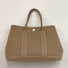 エルメスのエルメス A刻印 エトゥープ トワルオフィシエ×ネゴンダ ガーデンパーティーTPMの買取実績です。