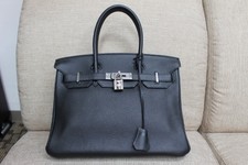 エルメス バーキン30 黒 トゴ SV金具 買取実績です。