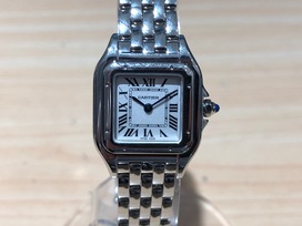 エコスタイル渋谷店では、カルティエの腕時計（パンテールドゥカルティエ ミニ）を高価買取しました。