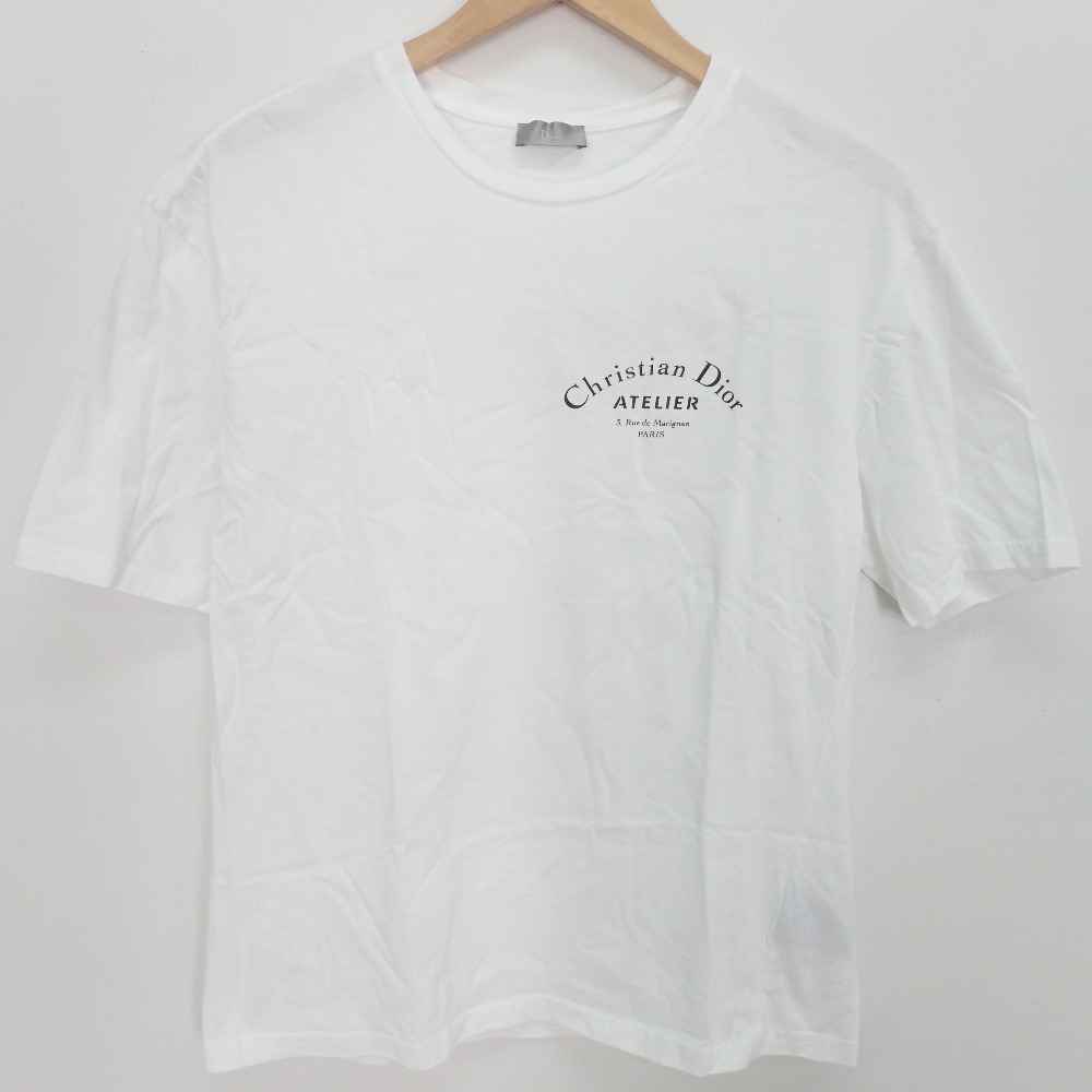 ディオールオムの正規 18秋冬 アトリエロゴプリント クルーネック半袖Tシャツの買取実績です。