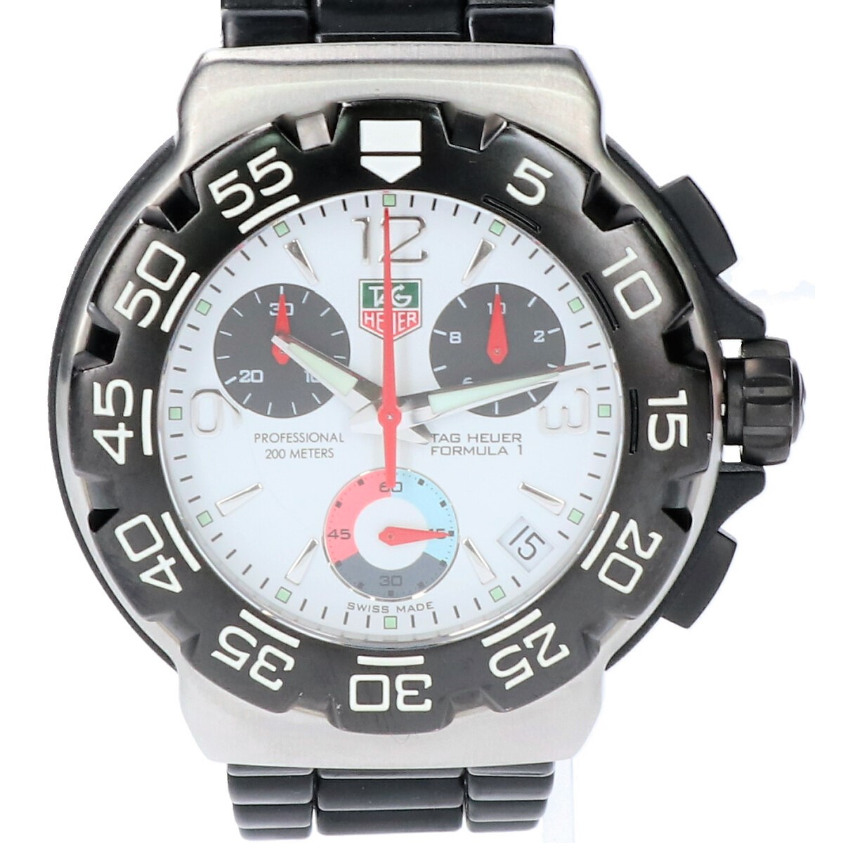 タグ・ホイヤーのCAC 1111-0 フォーミュラ1 白文字盤 クロノグラフ クオーツ 腕時計の買取実績です。