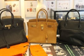 エルメスのバーキン30　アルデンヌ　ゴールド系の買取実績です。