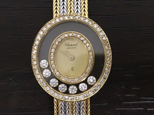 ショパール ハッピーダイヤモンド　7P　金無垢時計　 買取実績です。
