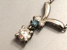 ダイヤモンドの0.25ct　ダイヤネックレスの買取実績です。