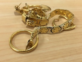 金の金　プラチナ　18YG　の買取実績です。