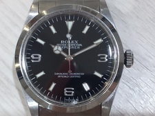 ロレックス（ROLEX）のエクスプローラーⅠを買い取りました。渋谷店です。状態は風防の欠け等使用感は強く感じます。