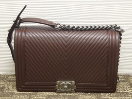 シャネルのボルドー　20番　ボーイシャネル　ギャランティカード無しの買取実績です。
