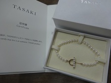 タサキ(TASAKI)のプチパールブレスレットを買取しました。銀座本店です。状態は未使用品に近いお品物になります。