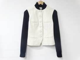 エルメスのレザー×ニット　切替　ブルゾンの買取実績です。