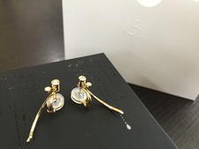 トモココデラ 15DEGREES　0.18ct　ダイヤモンドピアス 買取実績です。