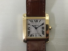 ブランド時計買取のエコスタイルでカルティエ タンクフランセーズLMを買取させていただきました！状態は通常使用感があるお品物です。