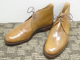 クロケット&ジョーンズのブラウン　チャートシー　ウイスキーコードバン　チャッカブーツの買取実績です。