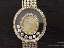 ショパール ハッピーダイヤモンド　クオーツ腕時計 買取実績です。