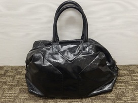 サンローランの黒　メトロポリス　ボストンバッグの買取実績です。