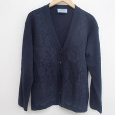 プラダ 15-16AW 刺繍デザイン カシミヤ混 カーディガン 買取実績です。