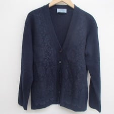 プラダ 15-16AW 刺繍デザイン カシミヤ混 カーディガン 買取実績です。