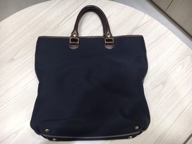 ステファノマーノのネイビー　キャンバストートバッグの買取実績です。