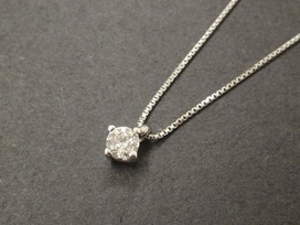 フォーエバーマークのPt850 0.51ct 1Pダイヤ ペンダントネックレスの買取実績です。